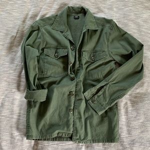 UNIQLO Olive Military Shirt Jacket
